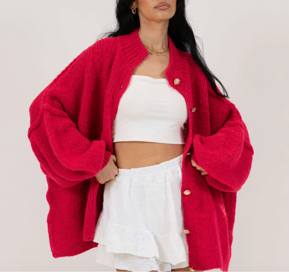 Cozy Glam Oversized Cardigan