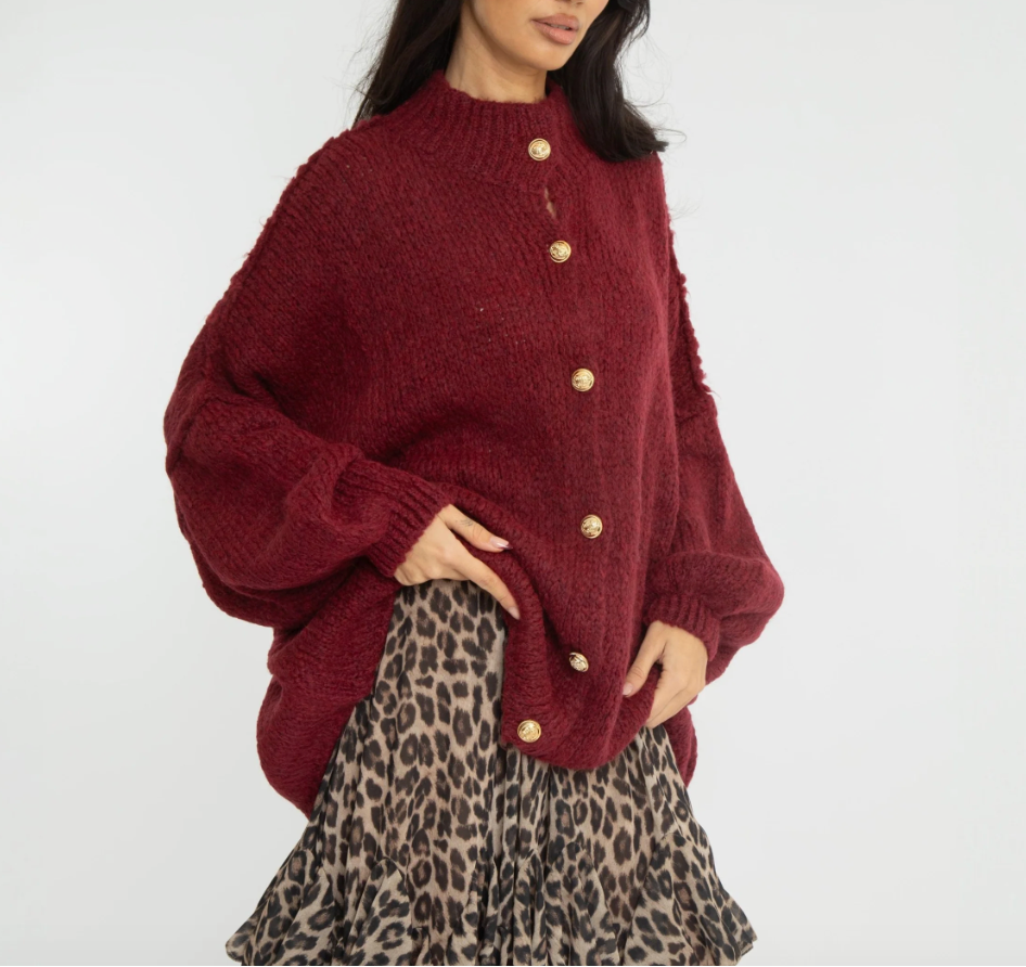 Cozy Glam Oversized Cardigan