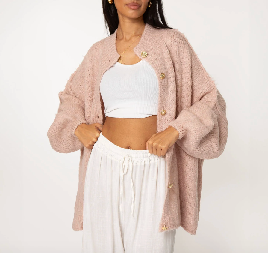 Cozy Glam Oversized Cardigan